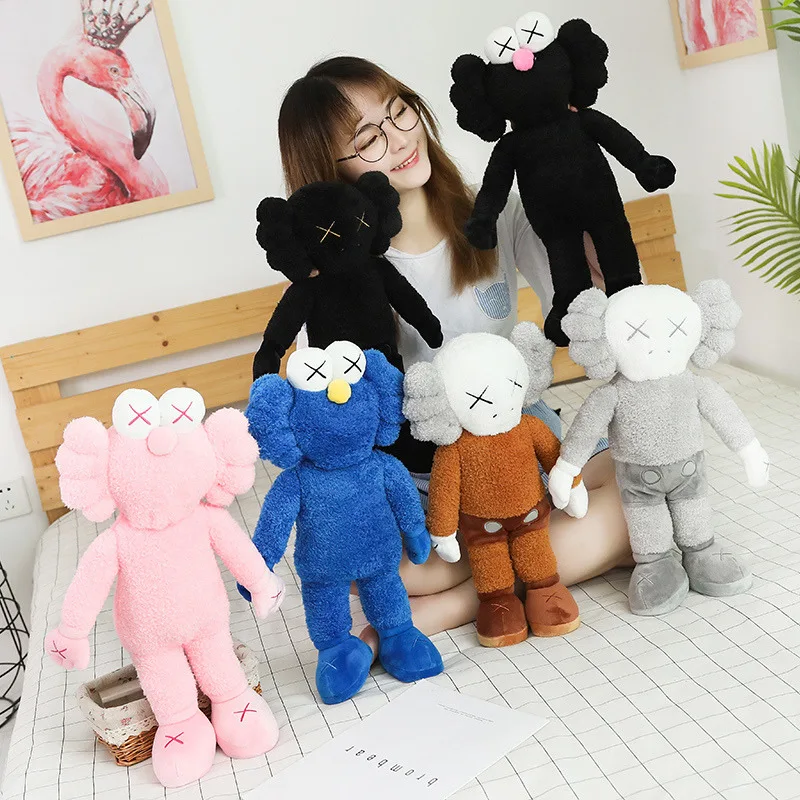 

Keychain Plush toyWorth Collection Kaws Uniqco joint name Sesame Street Kaws BFF Plush Doll Toy Collections gift for friends