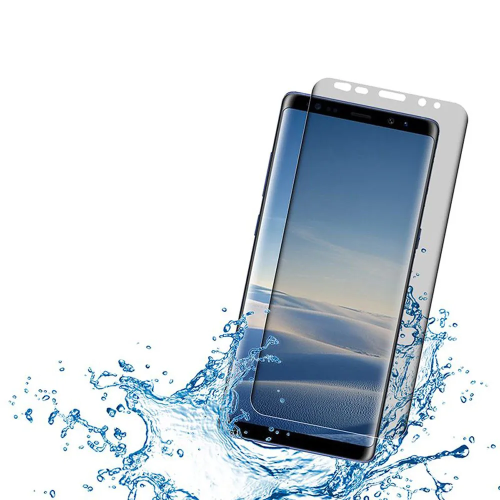 Для samsung Galaxy Note 9 Защита для полного экрана анти-шпионская пленка tpu(термополиуретановая пленка) ПЭТ плёнка полностью покрывающая(не закаленное стекло) 3D изогнутая кромка