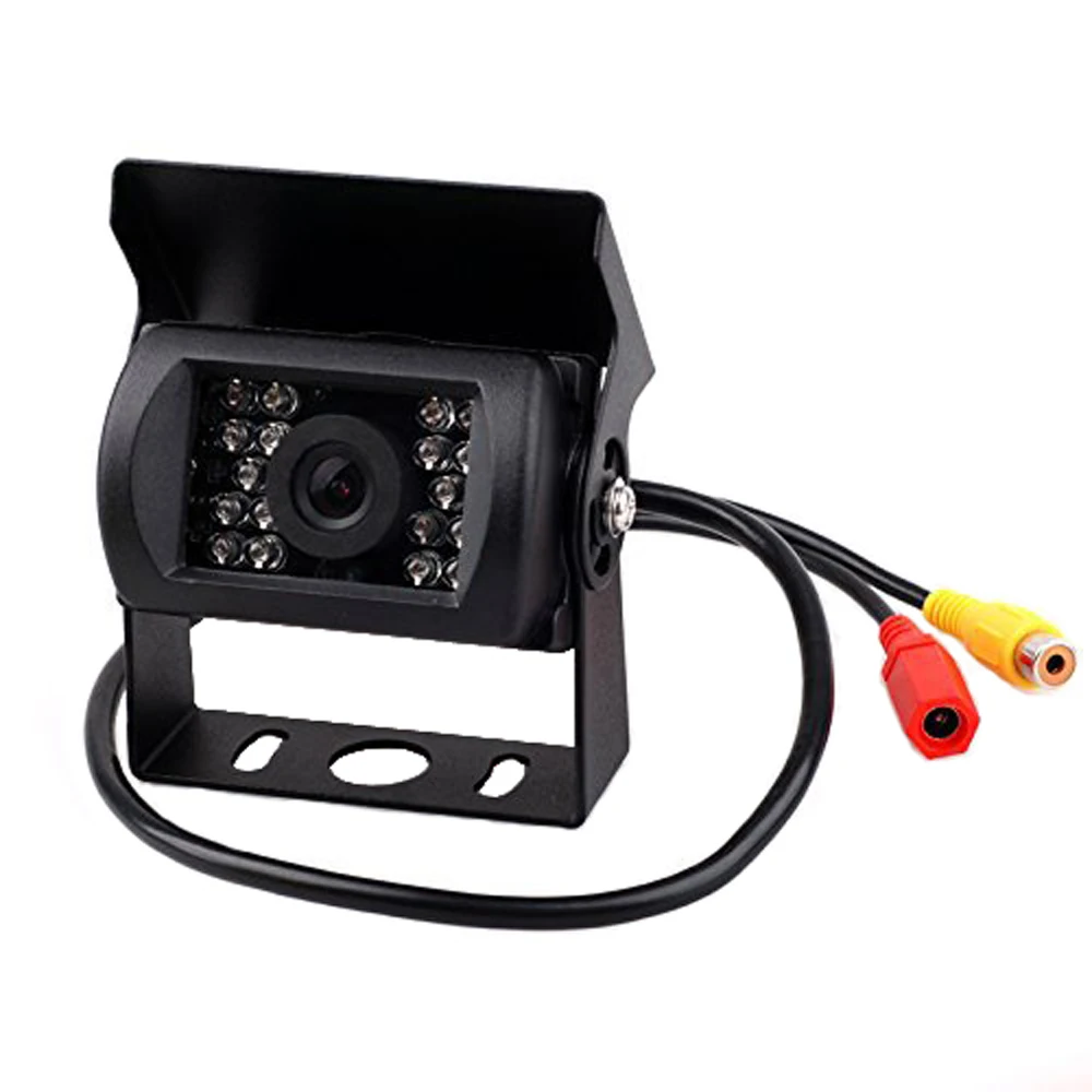 Podofo 7" LCD Dual Backup Camera Car Rear View Monitor Kit For Truck Bus RV Rearview Reverse Camera 18 IR LED Night Vision