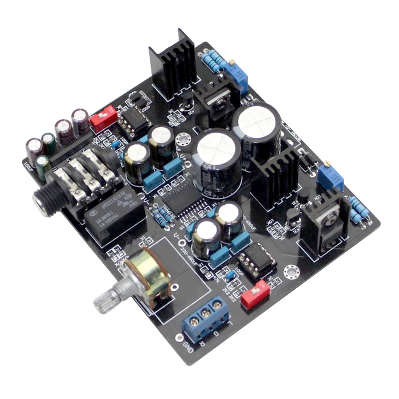 TPA6120A NE5534 Headphone Amplifier Board UPC1237 Protective Circuit for 32-600 ohm speaker amplificador audio G9-007