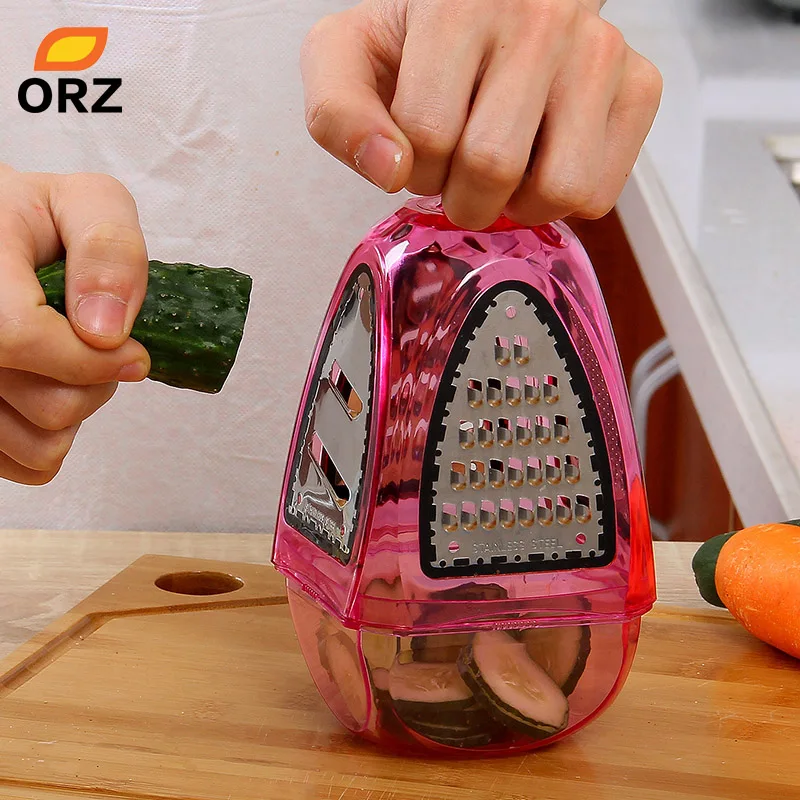 

ORZ Graters Shredders And Slicers Fruit Vegetable Cutter Potato Carrot Device Flat Coarse Fine Ribbon Kitchen Tools