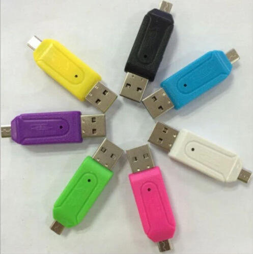 2 в 1 USB OTG кардридер универсальный для Micro |