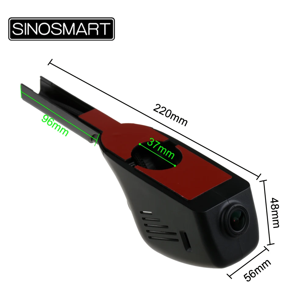 SINOSMART Novatek 96672 Wifi DVR рекордер для Skoda Octavia Polo/Passat/Touran/Tiguan/Jetta/Bora/Golf/Sagitar/Beetle SONY IMX323|dvr