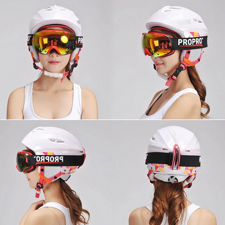 2015 New Brand Womens and Mens Ski helmet Cover Ultralight Integrally molded Snowboard Helmet