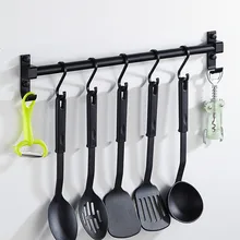 Универсальный подвесной бум свободный Пробивной полке пространство алюминиевый кухонный крючок для хранения кухни LU5026