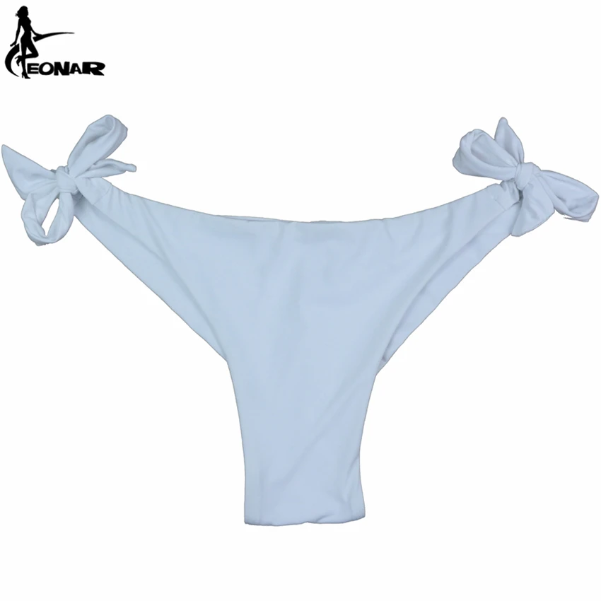 EONAR Swimwear Women 2018 Cheeky Bikini Bottom Adjustable Side Ties Brazilian Thong Swimsuit Classic Cut Bottoms Biquini Swim