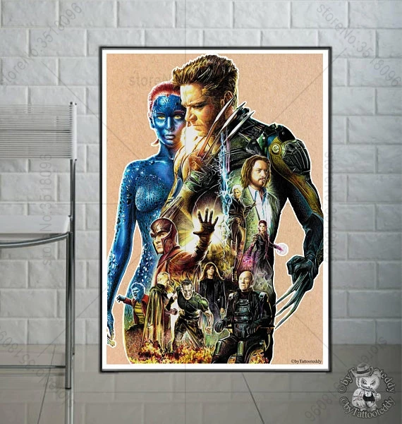 

Ruxing 3D Diamond Painting X-Men Cross Stitch castle Needlework Diamond Embroidery Full Diamond Decorative
