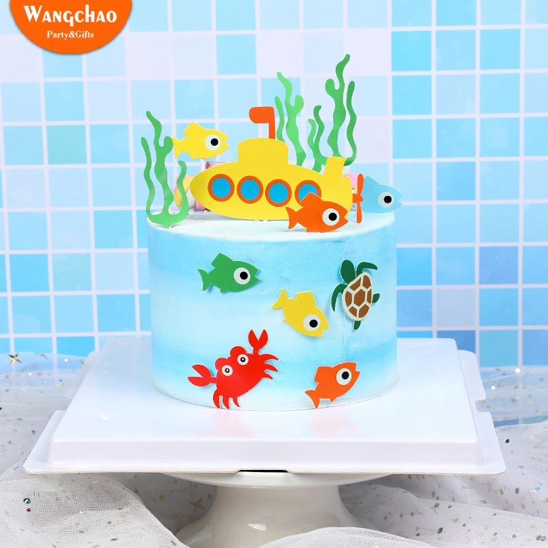 Beautiful Sea Ocean Theme Cake Topper Happy Birthday Party Decoration Submarine World Summer Fish Series Cake Decoration Cake Decorating Supplies Aliexpress Beautiful Sea Ocean Theme Cake Topper Happy Birthday Party Decoration Submarine World Summer Fish Series Cake Decoration Cake Decorating Supplies Aliexpress