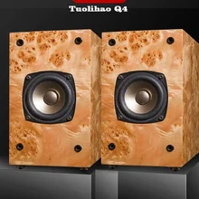 TUOLIHAO Q4 полный спектр один привод колонки HIFI EXQUIS натурального шпона пианино краски Bookself колонки