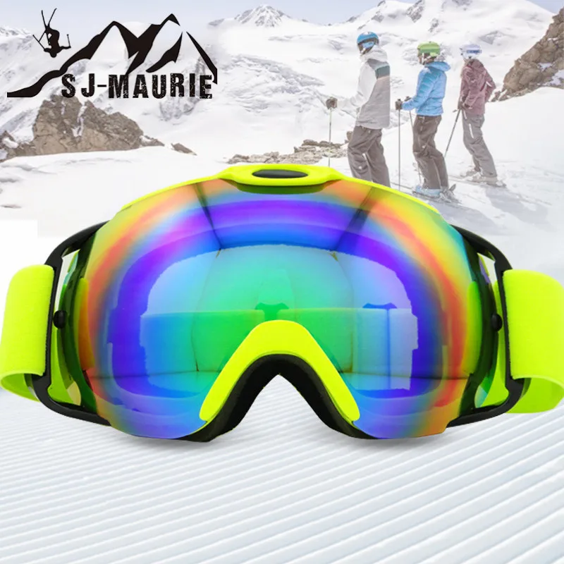 SJ-Maurie лыжные очки маска де лыжный Для мужчин и Для женщин Снег Сноуборд Маска Альпинизм очки снегоход Лыжный Спорт оборудовать Для мужчин t