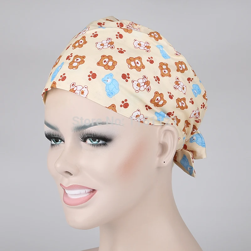 2017 Lab Coat Hospital Surgical Cap Medical Scrub Caps for Women Doctors And Nurse ,restaurant