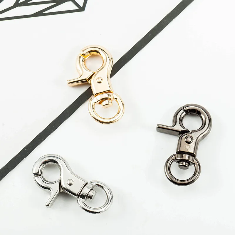 500pcs Bronze/Nickle Trigger Metal Swivel Clips Snap Hook 9mm Alloy Clasps DIY Dog Cat Leashes Bags Straps Accessories | Дом и сад