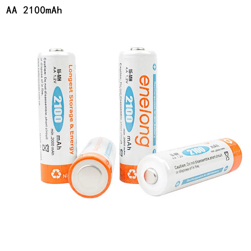 Аккумулятор Enelong Ni-MH 900mAh AAA 1,2 V AAA AA 2100mAh никель-металл-гидридные аккумуляторные батареи NiMH с низким саморазрядом