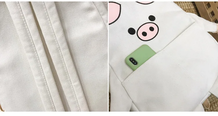 Mulheres Mochila de Lona do Gato Bonito
