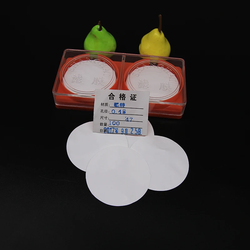 IKEME CA 멤브레인 필터, 셀룰로오스 니트레이트, 47mm, 50mm, 0.45um, 0.22um, 100 개