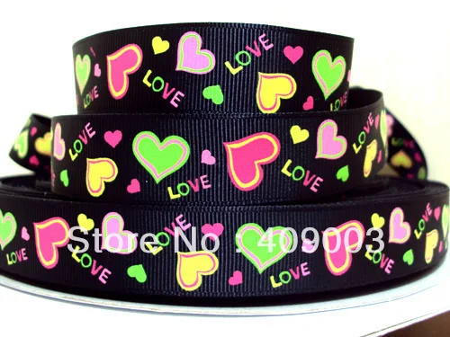 5yds в рулоне) 10Y665 kerryribbon David accessories 7/8 ''толстовки с капюшоном и принтом в виде сердец корсажная лента
