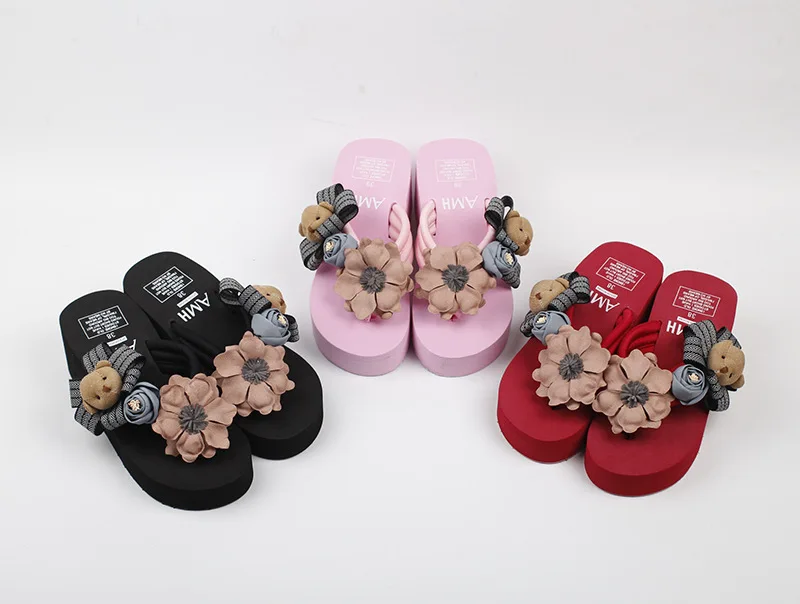 Female Summer Fashion Korean Most Comfortable Womens Slippers Flip Flops Shoes Discount Online 6cm45