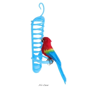 

Parrot Feeder Basket Fruit Vegetable Plastic Feeding Perch Birds Parakeet Cage for Small Medium Large Bird