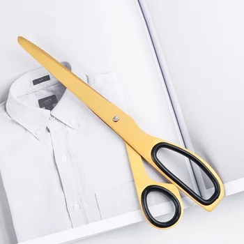 

7.7 Inch Gold Scissors Straight 197mm Cutting Scissors Utility Scissors Diy Crafts Office Tailor Cutting Tool Tijeras