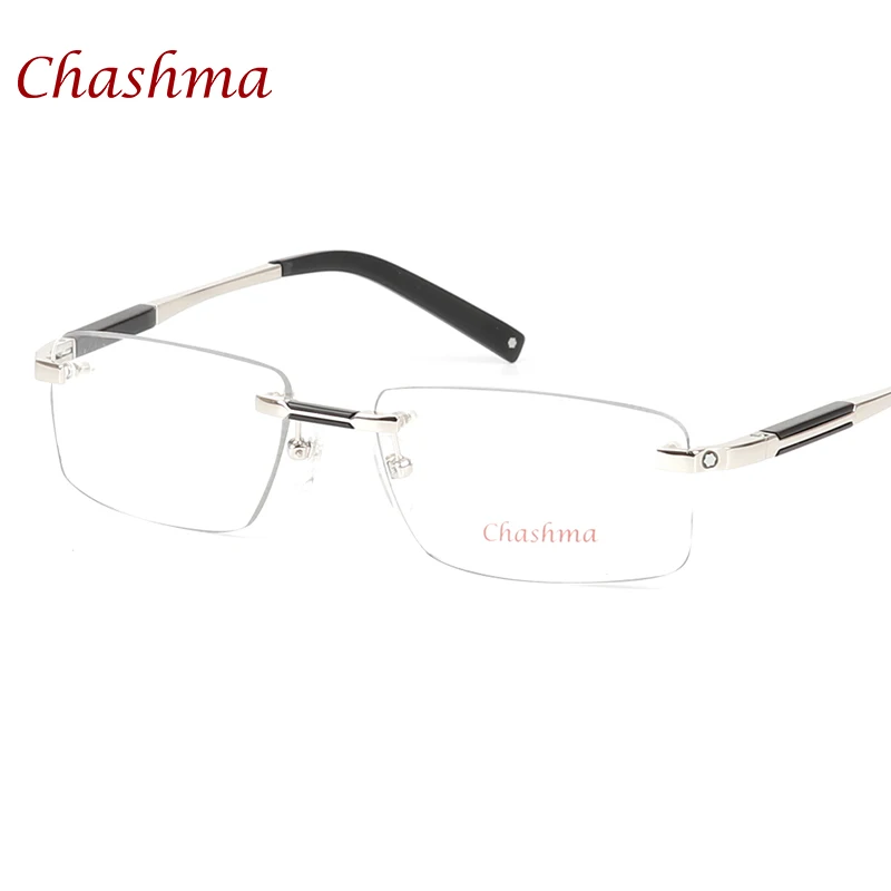 Eyeglasses Frames Eyeglass Frames Myopia Glasses Optical Glasses Chashma Brand Designer Titanium Rimless Mans Optical Frameless Eyeglasses Frame