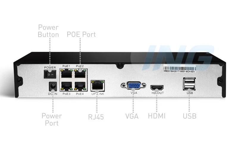 2CH/4CH POE 1080P CCTV IP камера система Комплект HD 4-канальный NVR 2 шт/4 шт 1920x1080P 2.0MP Водонепроницаемая камера комплект безопасности