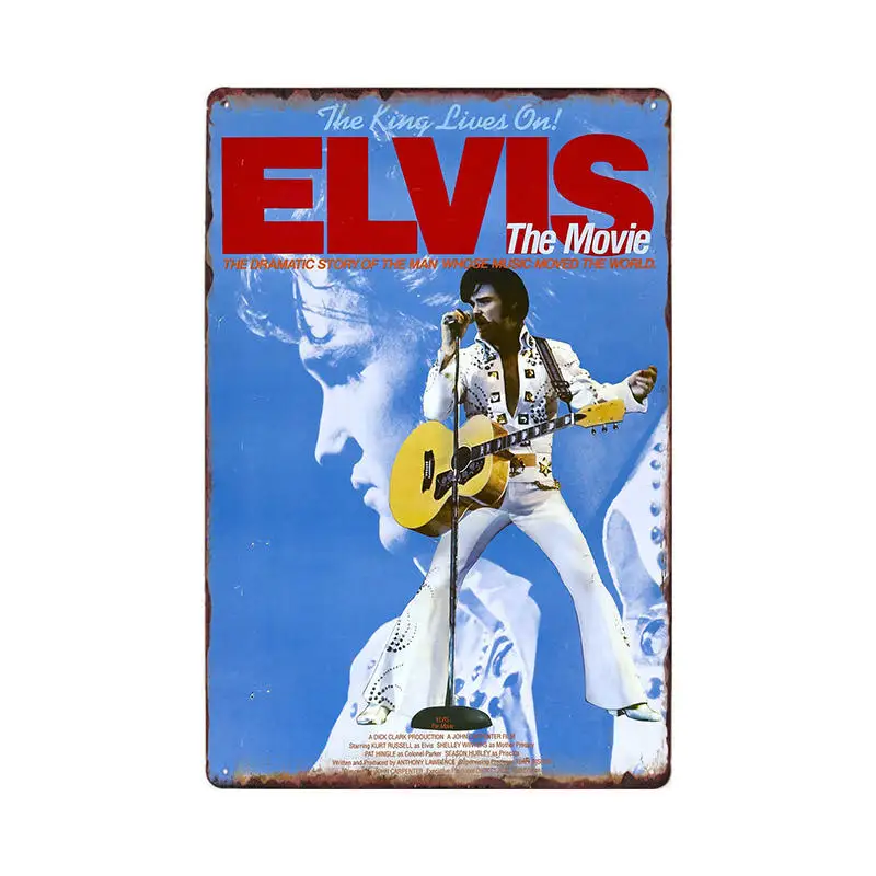 Elvis Presley вывески металлические винтажные постеры оловянные дощечки настенные Декорации для бара Клубная комната паба художественные картины Домашний Декор 20x30 см - Цвет: 60250