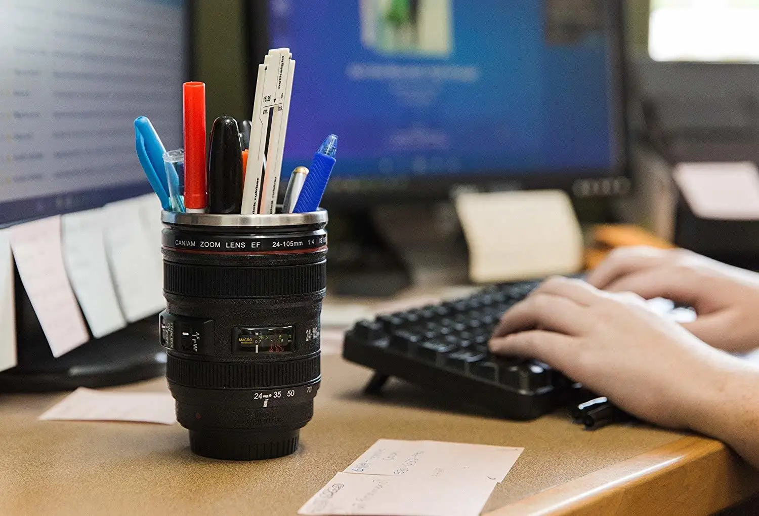 EF 24-105mm Caniam Camera Shot Lens Thermos Keep Warm Tea Cup Coffee Mug Gift