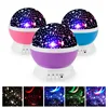 Novelty LED Rotating Star Projector Lighting Moon Starry Sky Children Baby Night Sleep Light Battery Emergency Projection Lamp ► Photo 2/6