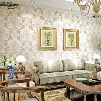 

beibehang Dimensional 3D TV wall background non - woven European - style large flower background wall living room wallpaper