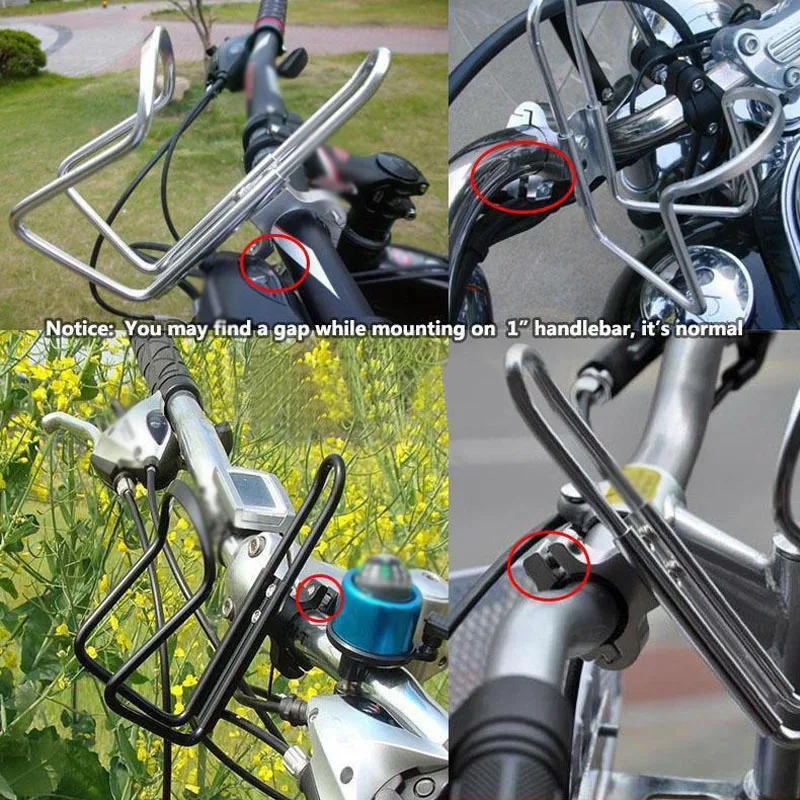 135 мм* 80 мм* 65 мм белый легкий алюминиевый сплав Универсальный руль для мотоцикла и велосипеда держатель для бутылки для напитков и воды