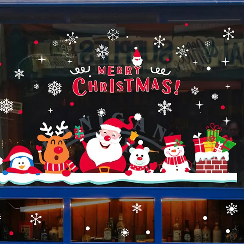 Car windows paste new year Christmas decoration window glass stick