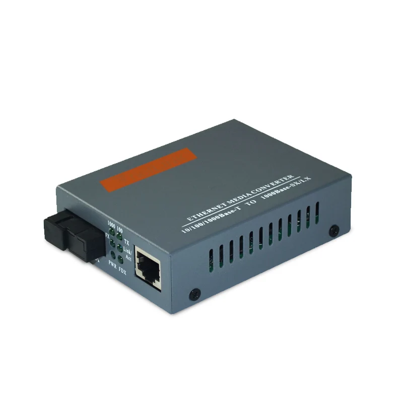 

1pc HTB-GS-03 A Fiber Optic Media Converter Gigabit 1000Mbps Single Mode Single Fiber SC Port 20KM External Power Supply