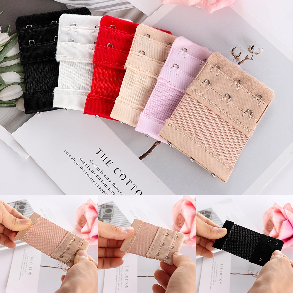 1Pair Bra Buckle Women Adjustable Brassiere Strap Bra Buckle Extender