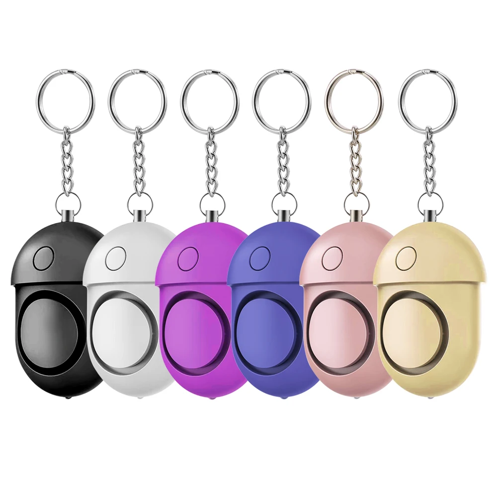 

125-130dB Personal Alarm Safe Sound Emergency Self-Defense Security Alarm Keychain LED Flashlight for Women Girls Kids
