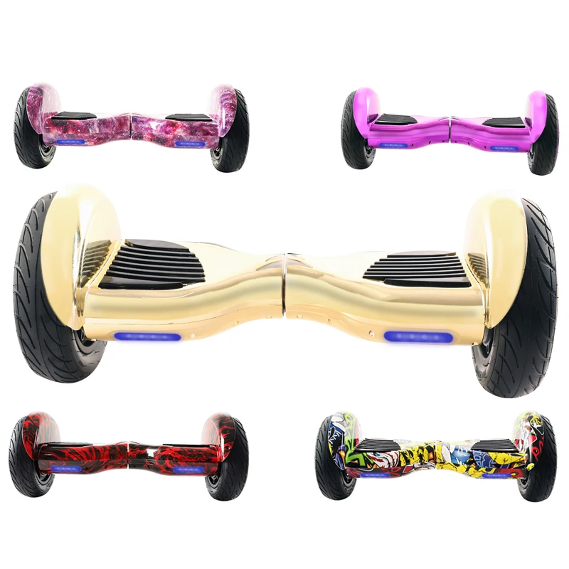 Online Comprar Scooters eléctricos 10 pulgadas Smart auto equilibrio Scooter Hoverboard 2 ruedas balancín monopatín de niños Bluetooth + llave + bolsa