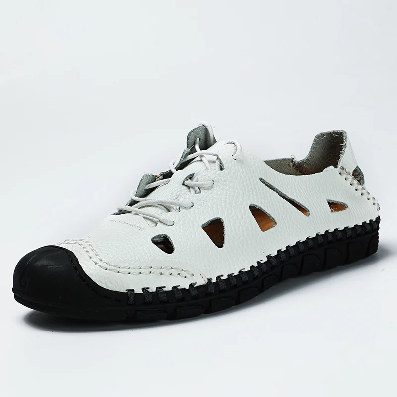 Fotwear; мужские сандалии; Повседневная обувь; походная уличная кожаная ...