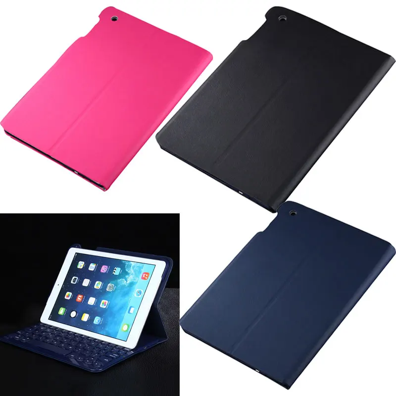 

Portable New Ultra-thin Wireless Bluetooth Keyboard + PU Leather Case Cover Stand Holder for Apple iPad Air / Air 2 XXM