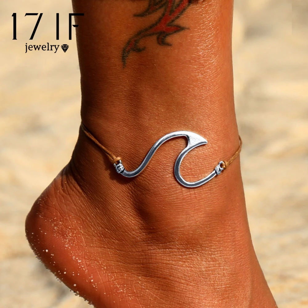 DAXI Fashion Wave Anklet Women Bohemian Wave Anklet Leg Bracelet Handmade Jewelry Sandals Beach Gifts Anillos 2018 Free Shipping DAXI Fashion Wave Anklet Women Bohemian Wave Anklet Leg Bracelet Handmade Jewelry Sandals Beach Gifts Anillos 2018 Free Shipping