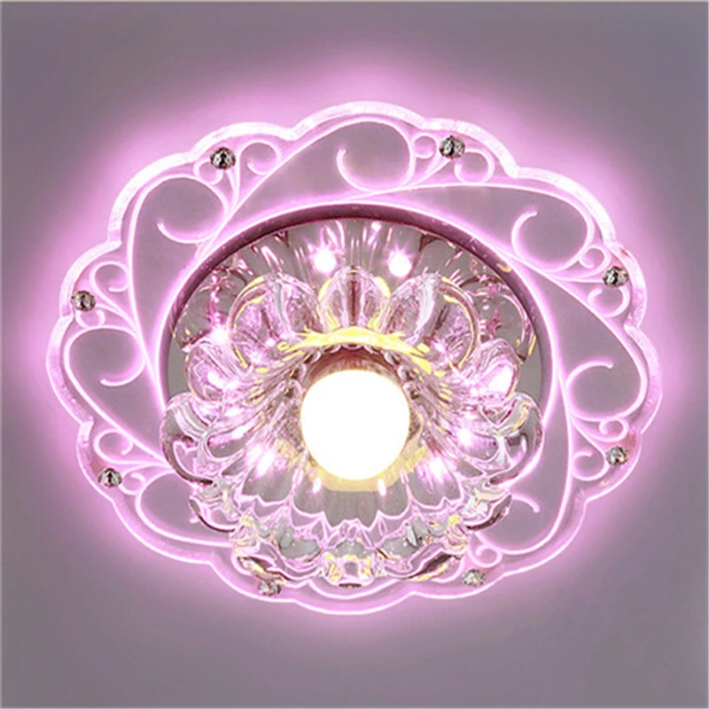 Cena Nowoczesne kryształowe lampy sufitowe LED oszczędność jasna lampa sufitowa oprawa żyrandol C Handelier światło AC85V 265V oszczędność energii