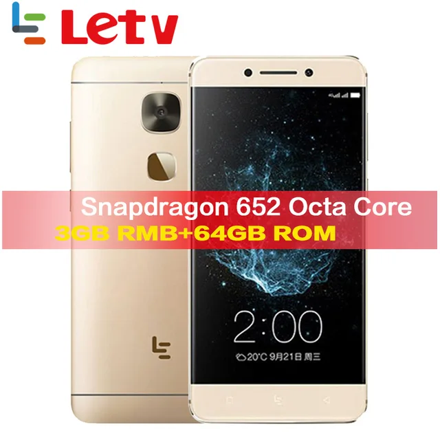 Cheap Global Version LeTV LeEco  X520 3G RAM 64G ROM FDD LTE Mobile Phone Snapdragon 652 Octa Core 5.5"FHD 16.0MP FingerPrint ID