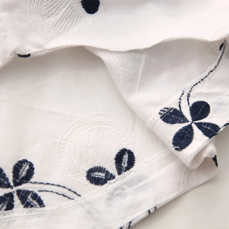 Hot Summer Fashion Female Children'S Clothing White Black Baby Girl Sleeveless Computer Printing Blouse Shirt