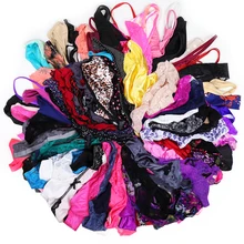 Lingerie de tanga e g feminina, conjunto com 5/10 peças de variedade de tangas e cordas g tanga