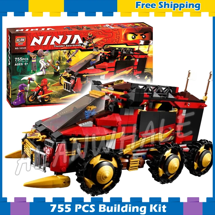 

755Pcs Ninja DB X Panzer Armored Car Anacondrai Gateway Motorbike 10325 Model Building Blocks Sets Gifts Compatible With Lego