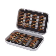 40* Сухие летающие крючки реалистичные Пружинные Приманки Форель наживка для лосося набор с коробкой