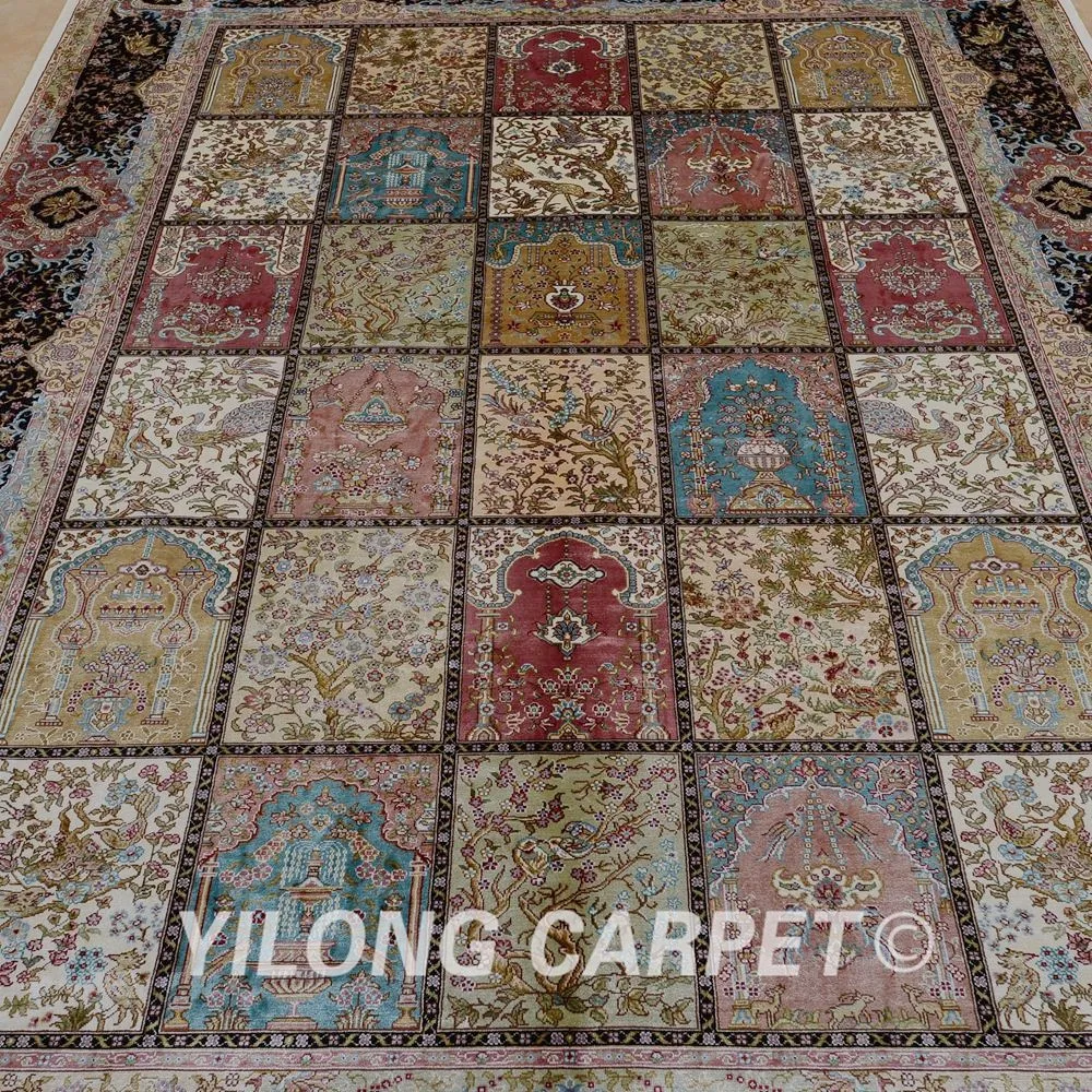 Yilong 5,5 'x8' персидский четырехсезонный ковер Прямоугольник Турецкий ручной работы коврик садовый(ZQG327A