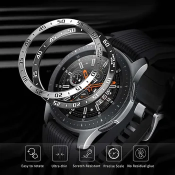 

Stainless Steel Bezel Ring for Samsung Galaxy Watch 46mm / Gear S3 Frontier Classic Adhesive Cover Anti Scratch Protection Case