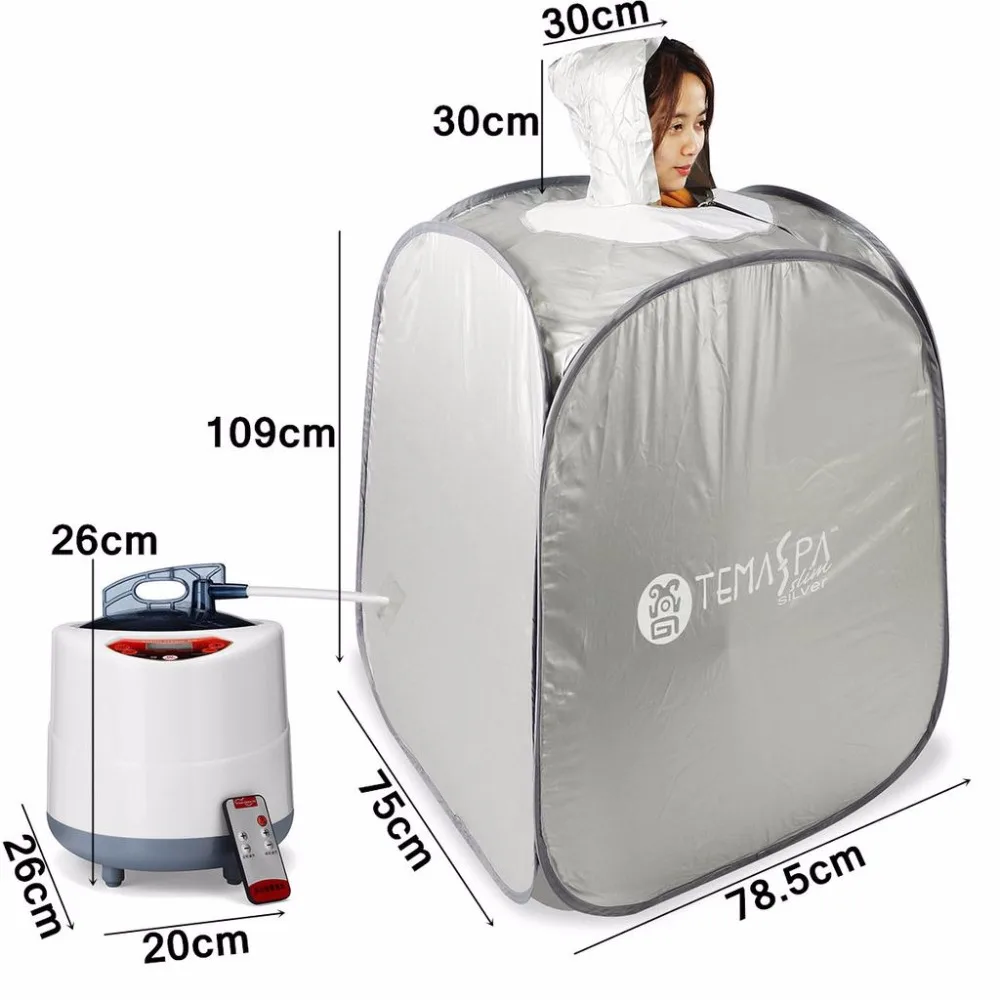 Sauna Steam pot portable indoor foldable sauna room tent loss weight skin spa 2.0L slim lose weight Steam Generator