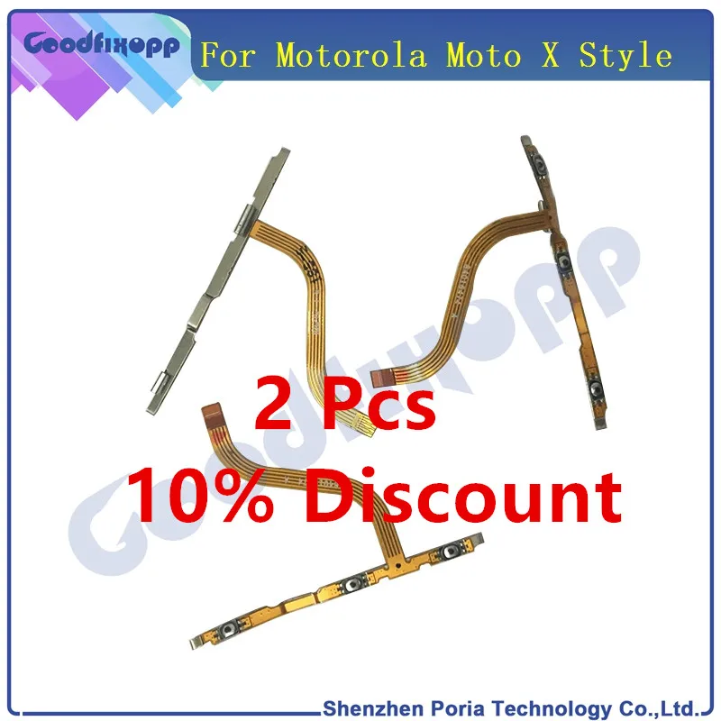 

Cable For Motorola Moto X Style XT1570 XT1572 100% New Original Volume Button Power On Off Flex Cable