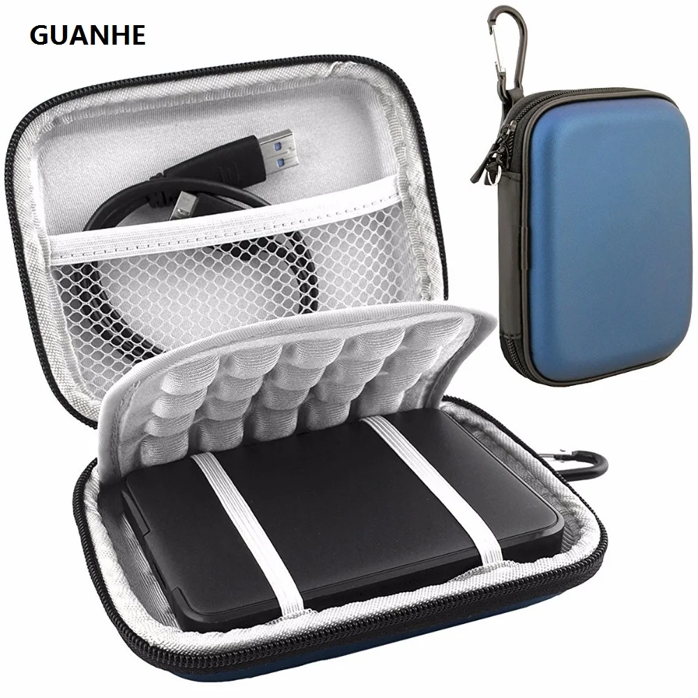 GUANHE 2.5 Shockproof Carrying External Hard Drive Bag for WD My