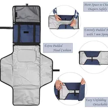 Портативный коврик для переодевания малыша лист Узорчатая пеленка дорожный стол сменная станция комплект пеленки одежда Уход Водонепроницаемый